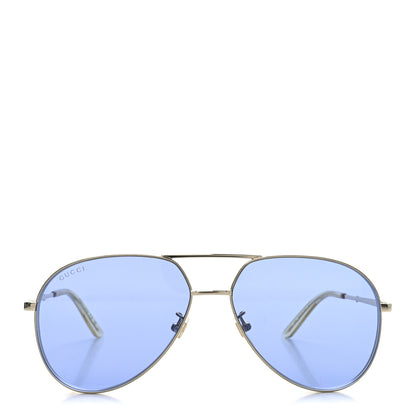 Gucci Metal Aviator Sunglasses GG0356S Blue 2 of 7