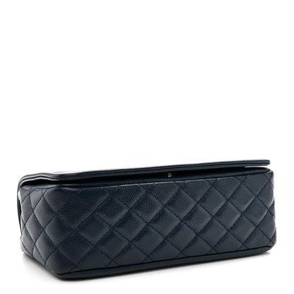 Chanel Caviar Medium Timeless CC Flap Navy Blue 4 of 11