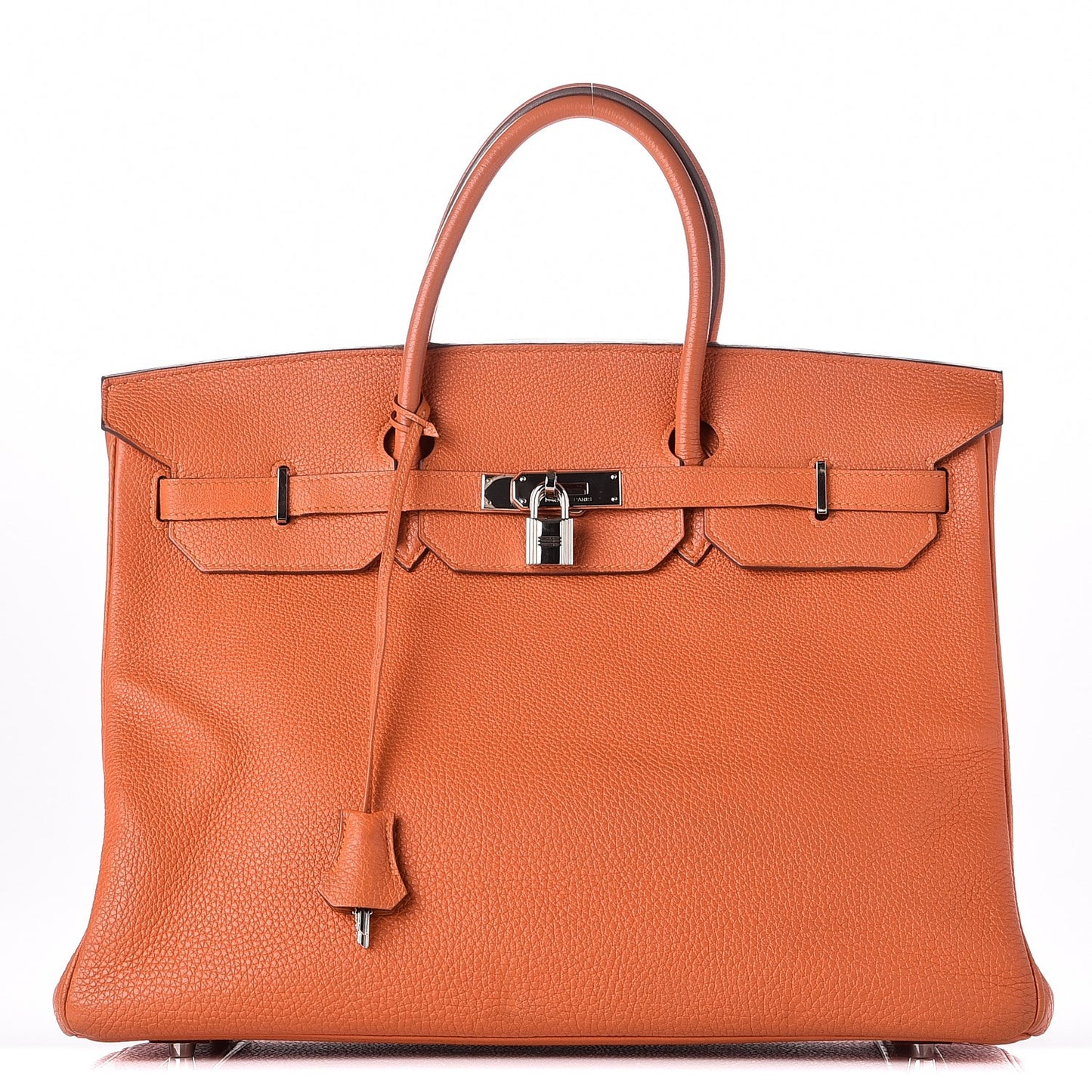 Taurillon Clemence Birkin 40 Orange