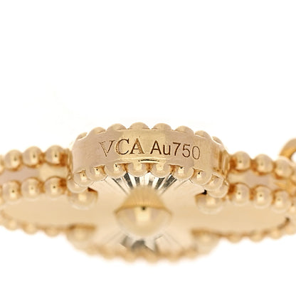 Van Cleef & Arpels 18K Yellow Gold 5 Motifs Guilloche Vintage Alhambra Bracelet 3 of 5