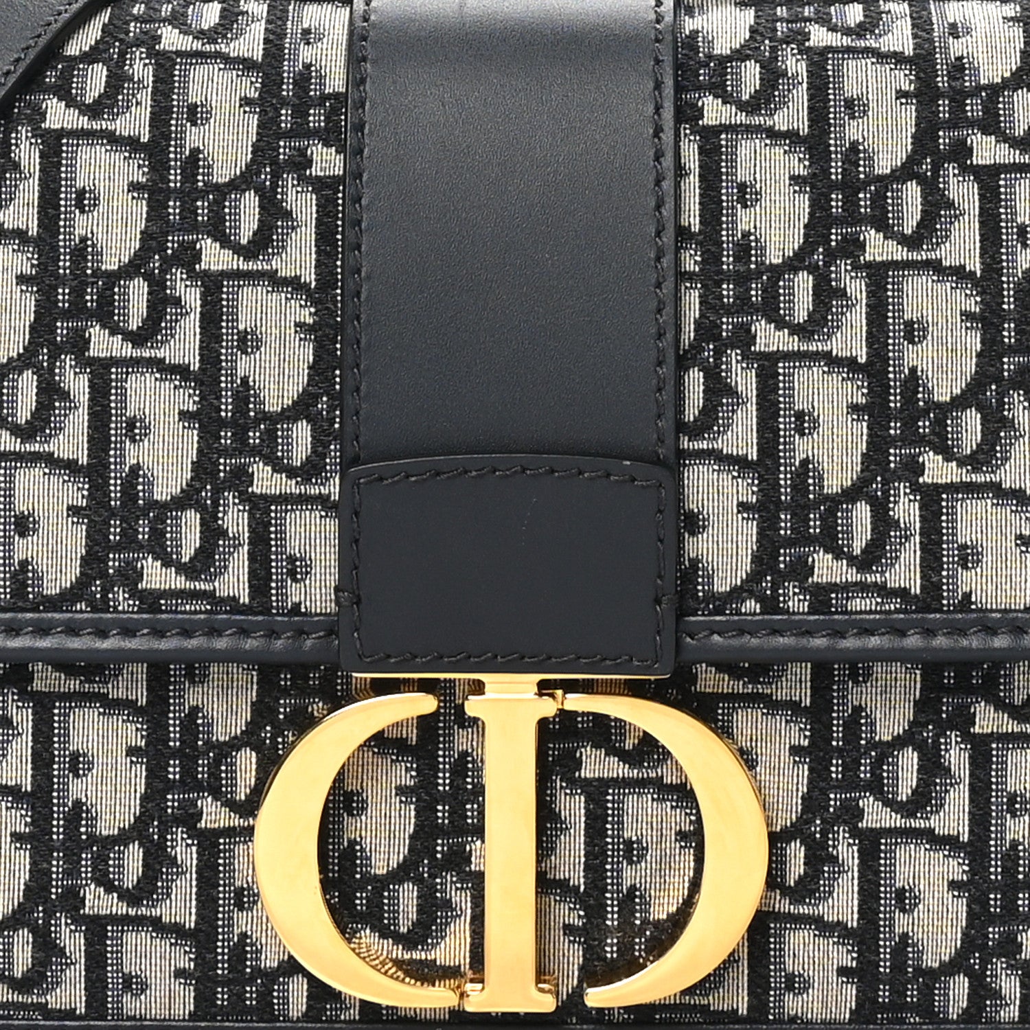 Christian Dior Oblique 30 Montaigne Flap Bag Blue 7 of 11