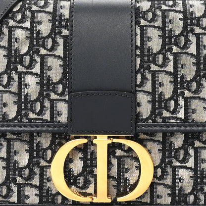 Christian Dior Oblique 30 Montaigne Flap Bag Blue 7 of 11