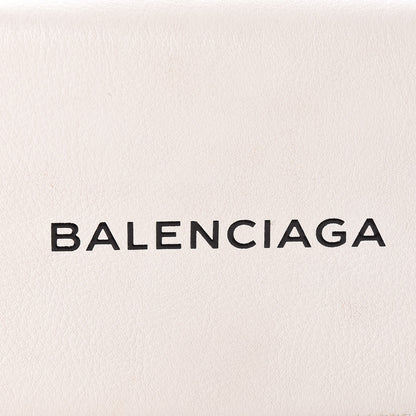 Balenciaga Pebbled Calfskin Everyday Chain Wallet White 10 of 10