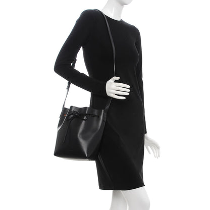 Mansur Gavriel Calfskin Mini Bucket Bag Black 2 of 11