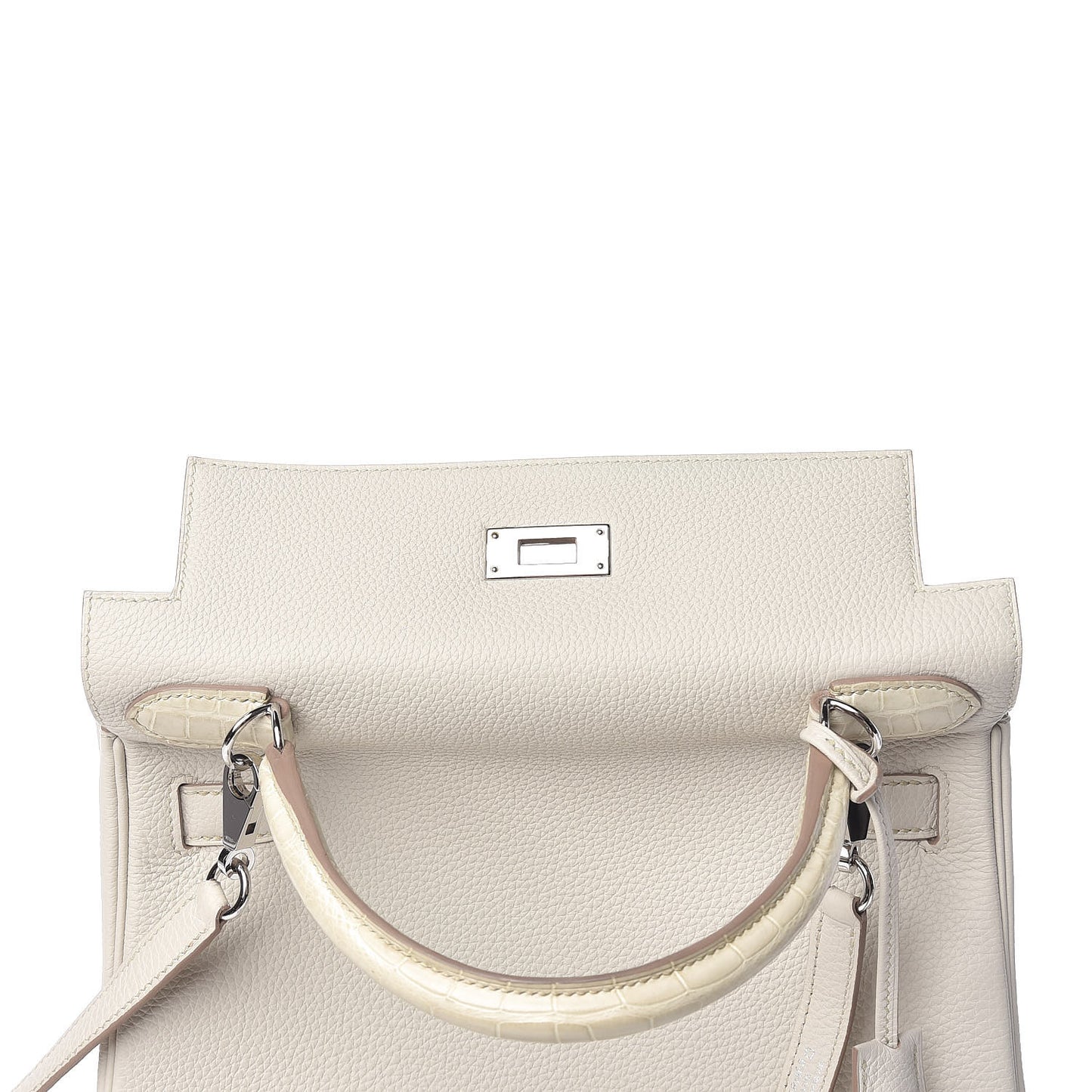 Matte Alligator Togo Kelly Retourne 28 Beton