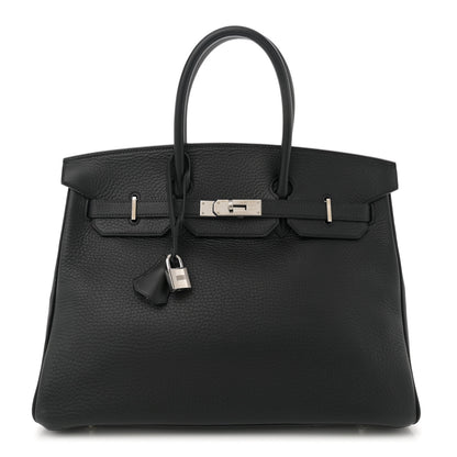 Hermes Taurillon Clemence Birkin 35 Black 1 of 15