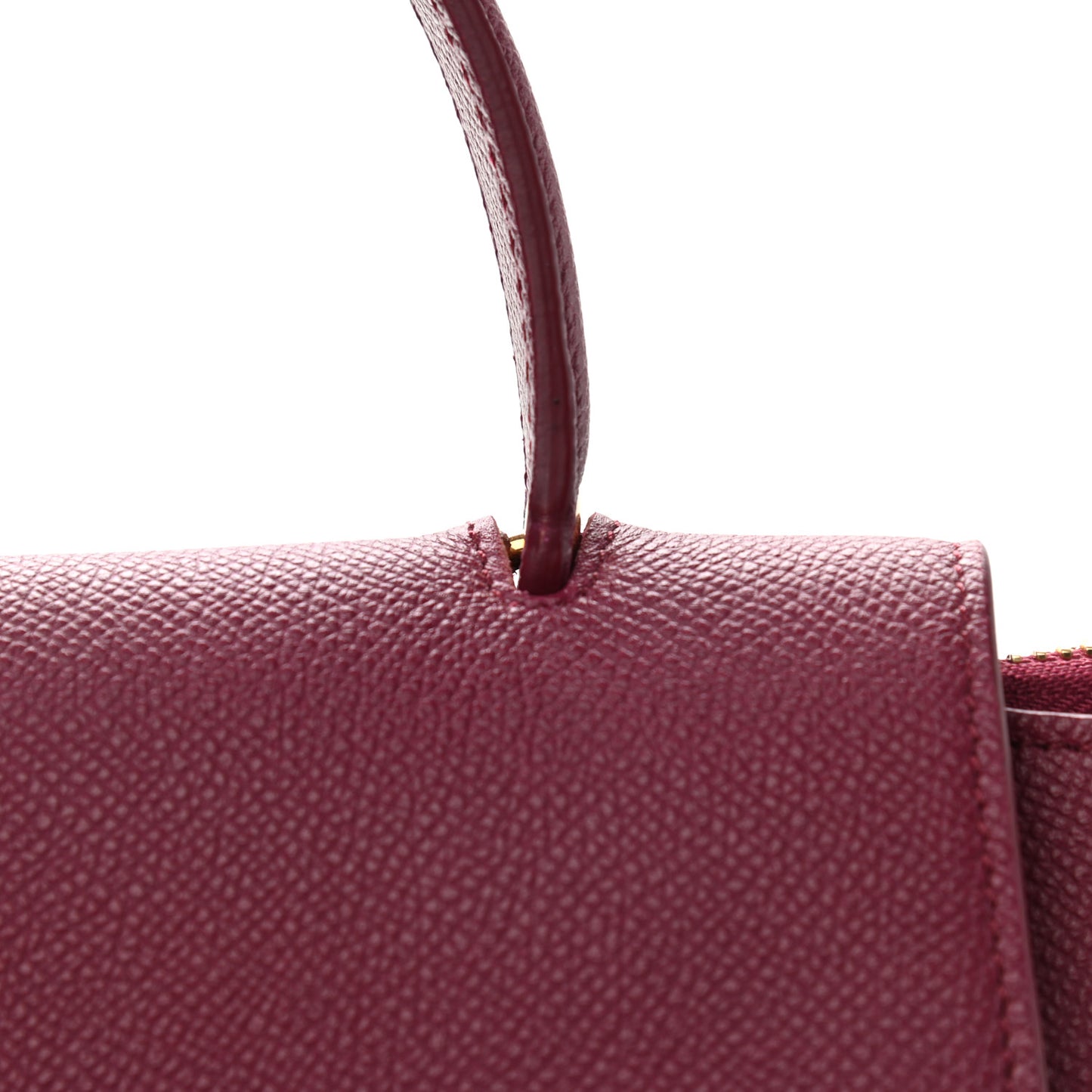 Grained Calfskin Micro Belt Bag Plum