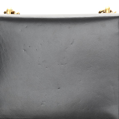 Gucci Knight Calfskin Small GG Marmont Chain Handle Bag Black 13 of 14