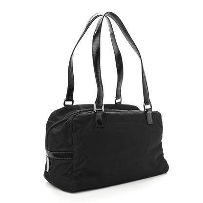 Prada Tessuto Nylon Spazzolato Logo Tote Black 3 of 10