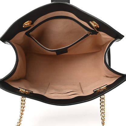 Gucci Guccissima Medium Padlock Tote Black 5 of 9