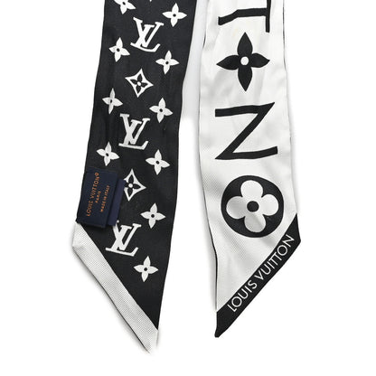 Louis Vuitton Silk Monogram Infinity BB Bandeau White Black 2 of 4