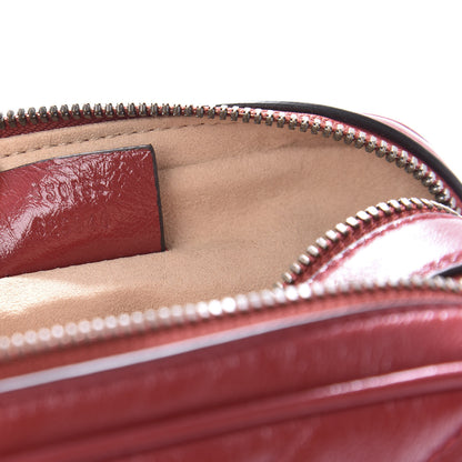Gucci Azalea Calfskin Matelasse Diagonal Tall GG Marmont Crossbody Bag Romantic Cerise 10 of 11