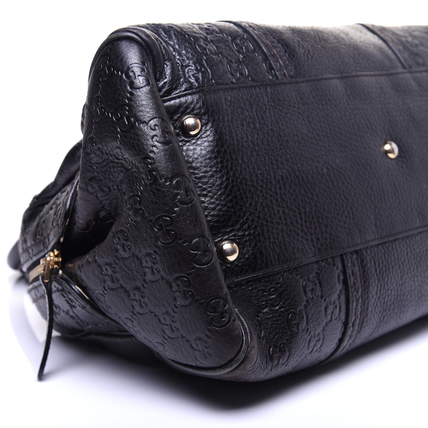 Gucci Guccissima Signoria Large Dome Bag Black 6 of 12