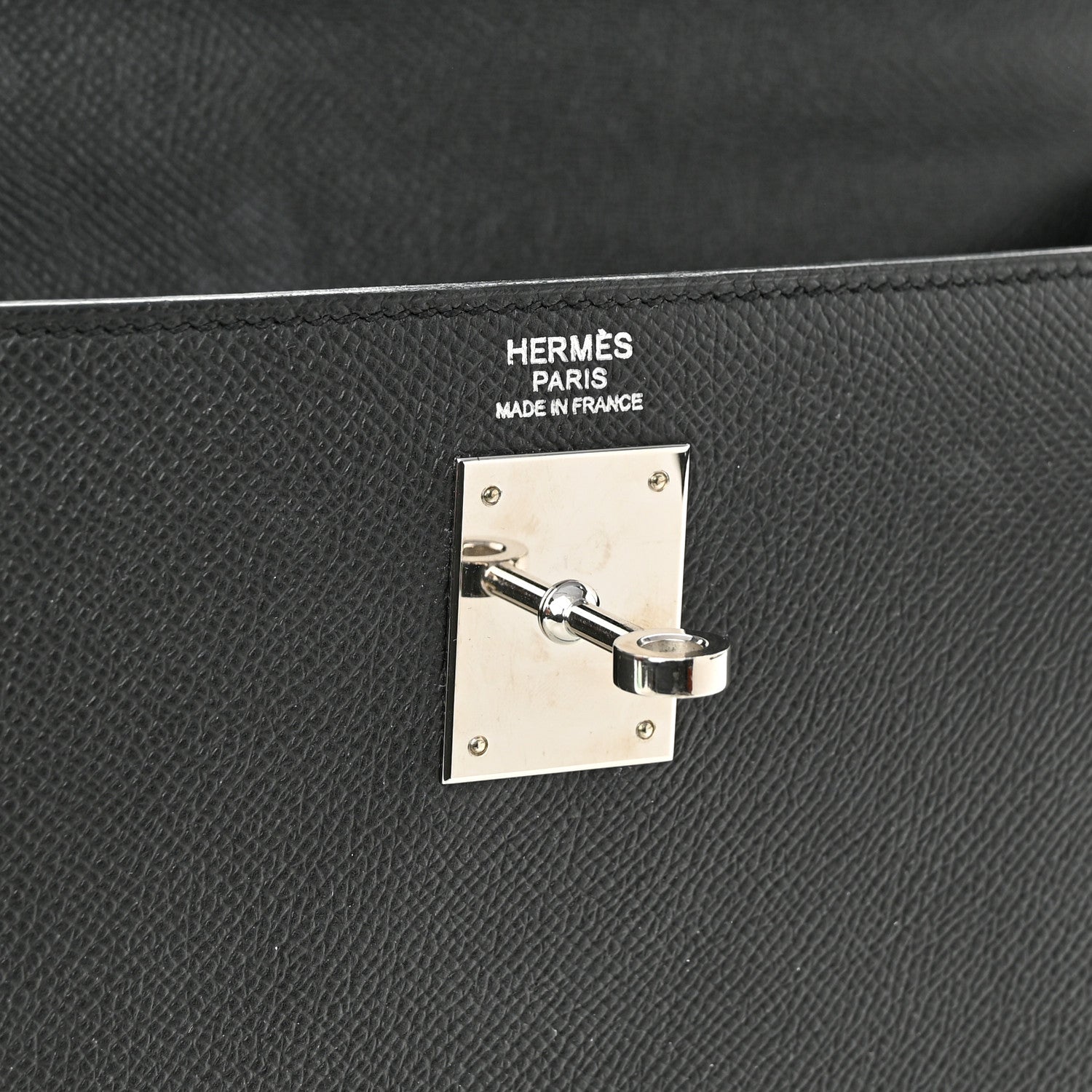 Hermes Epsom Kelly Sellier 32 Black 6 of 15