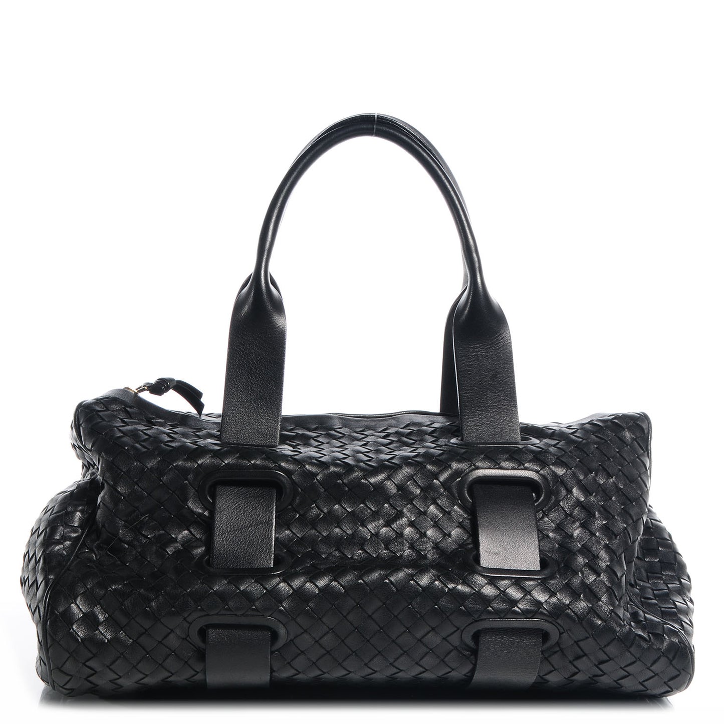 Nappa Intrecciato Satchel Nero Black