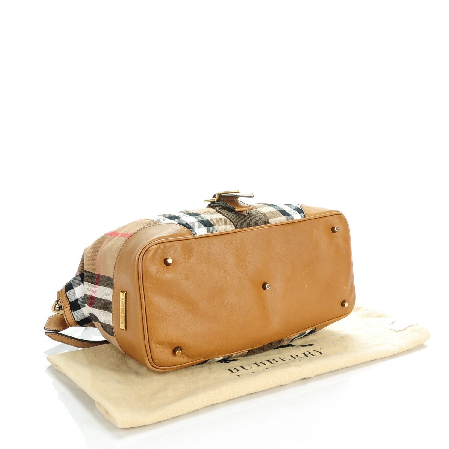 Burberry House Check Medium Clementon Tote Camel 4 of 8