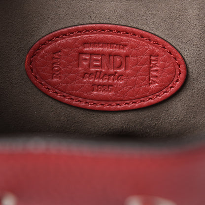 Fendi Cuoio Romano Selleria F is Fendi Grande Mon Tresor Pocket Bucket Bag Rosso 6 of 7
