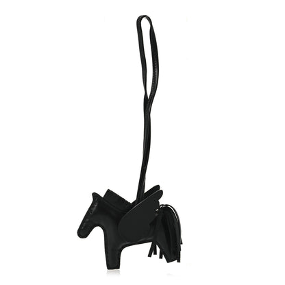Hermes Milo Lambskin Grigri Rodeo Pegase Horse Bag Charm PM So Black 1 of 5