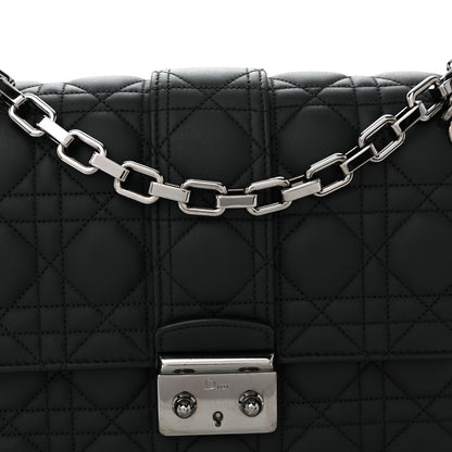 Christian Dior Ultra Matte Calfskin Cannage Medium Miss Dior Flap Black 7 of 9