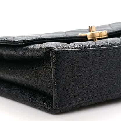Chanel Caviar Quilted Medium Carry Me Top Handle Flap Black 9 of 11