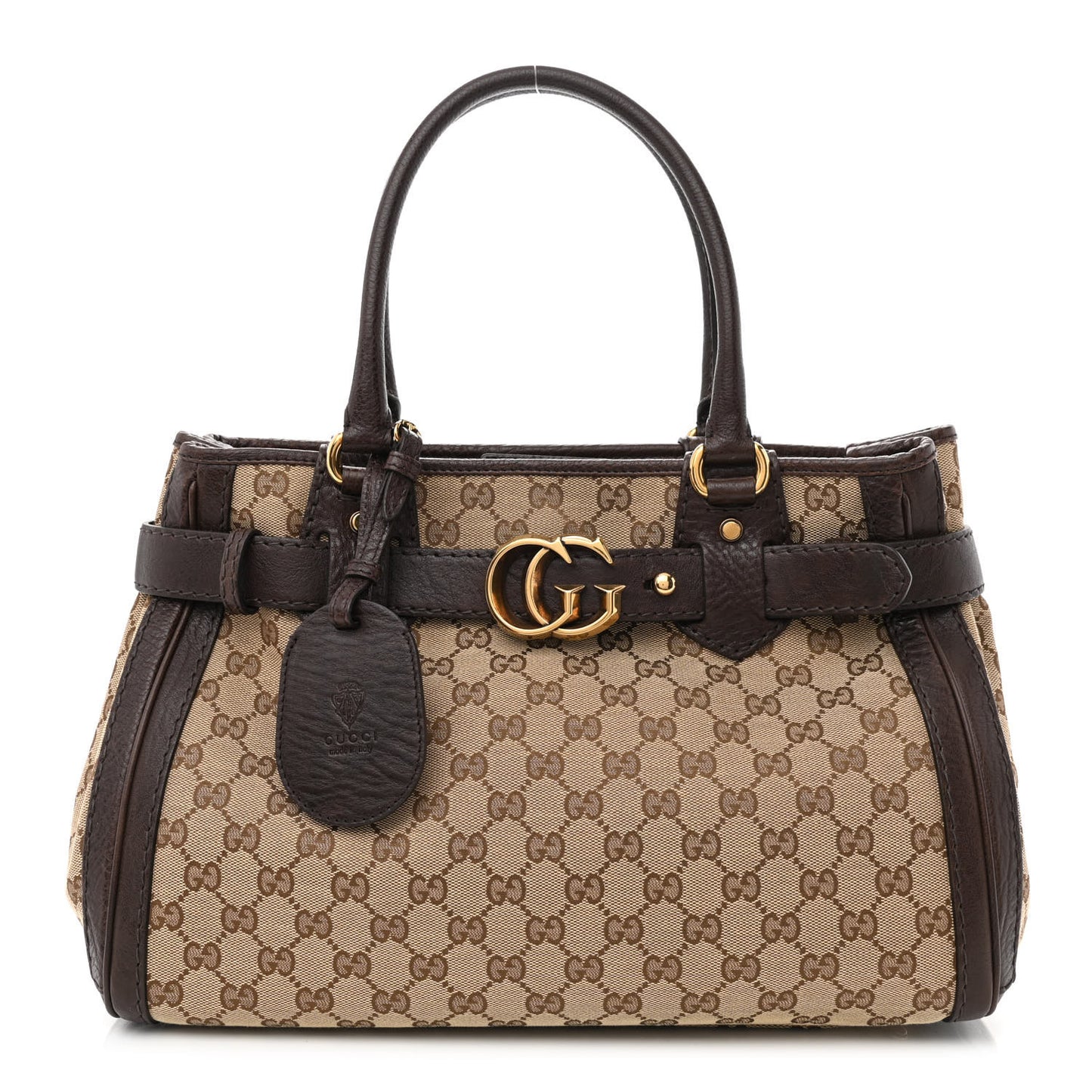 Monogram Medium GG Running Tote Dark Brown