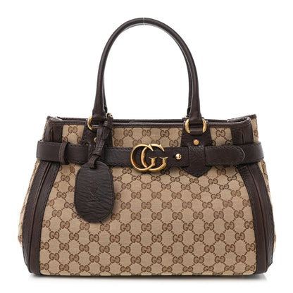 Gucci Monogram Medium GG Running Tote Dark Brown 1 of 10