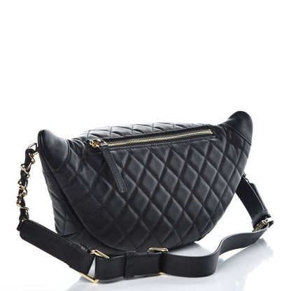 Chanel Calfskin Quilted Belt Me Up Waist Bag Black 3 of 8