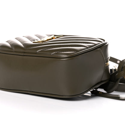 Saint Laurent Calfskin Matelasse Monogram Lou Belt Bag Military Olive 9 of 9