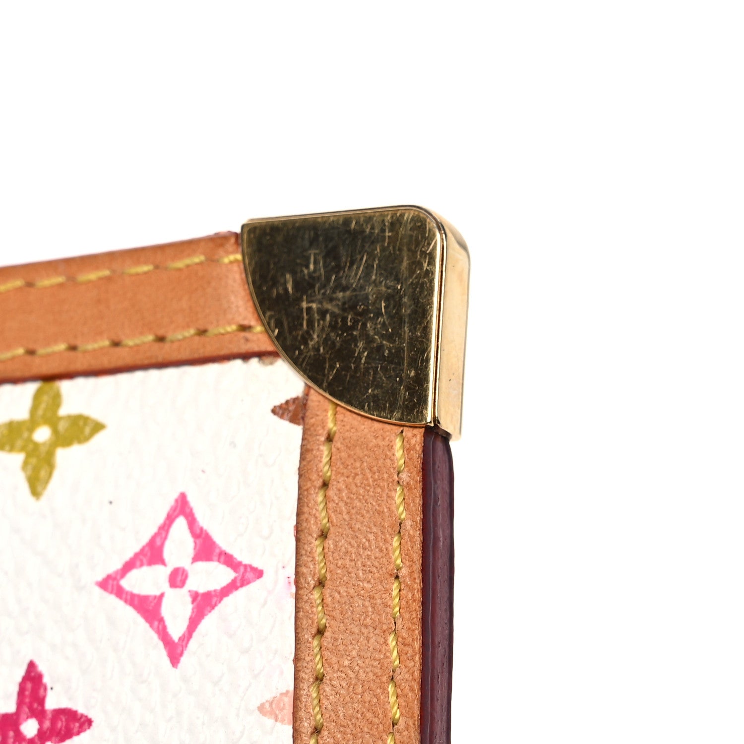 Louis Vuitton Monogram Multicolor Key Pouch White 8 of 10