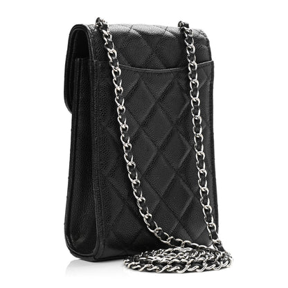 Chanel Caviar Quilted Classic Phone Holder Black 3 of 12
