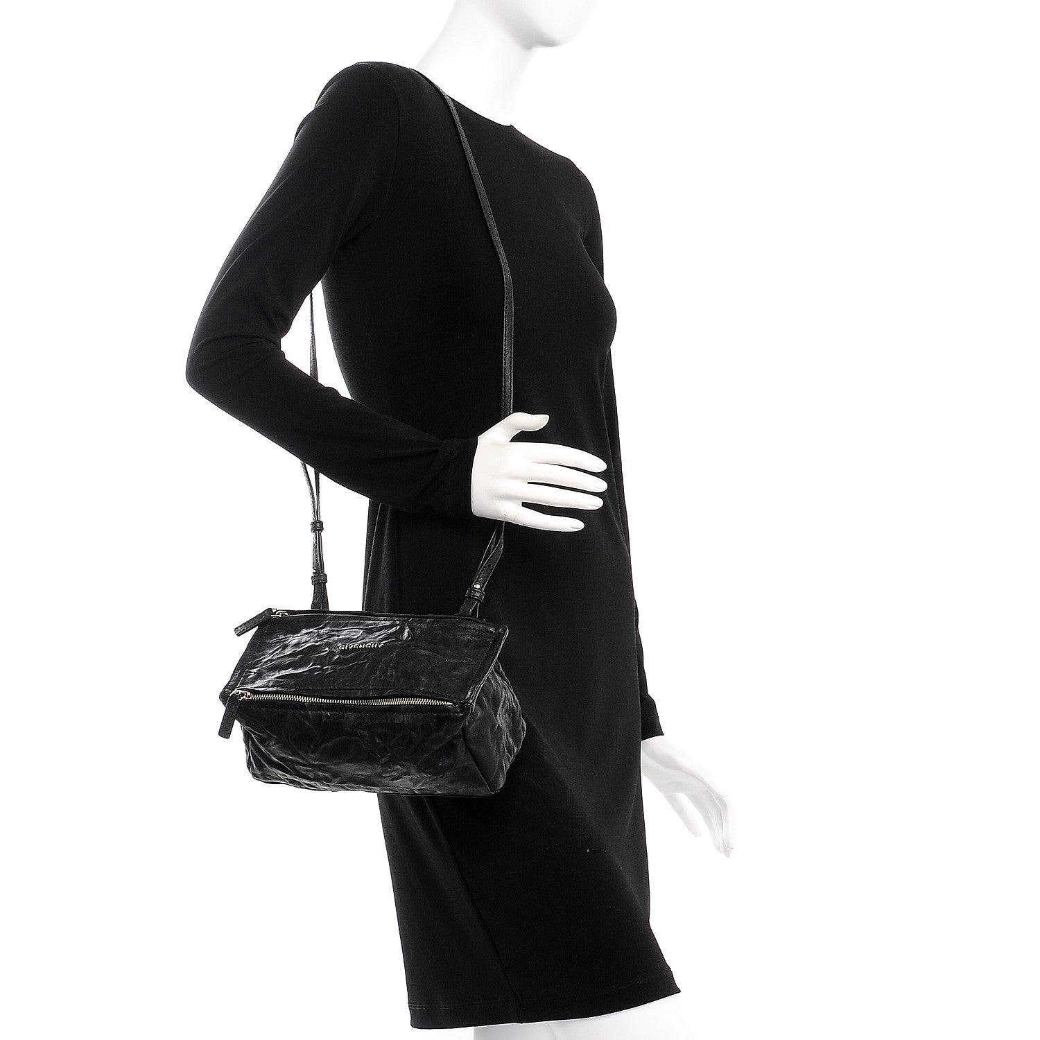 Givenchy Tumbled Sheepskin Mini Pandora Black 2 of 7