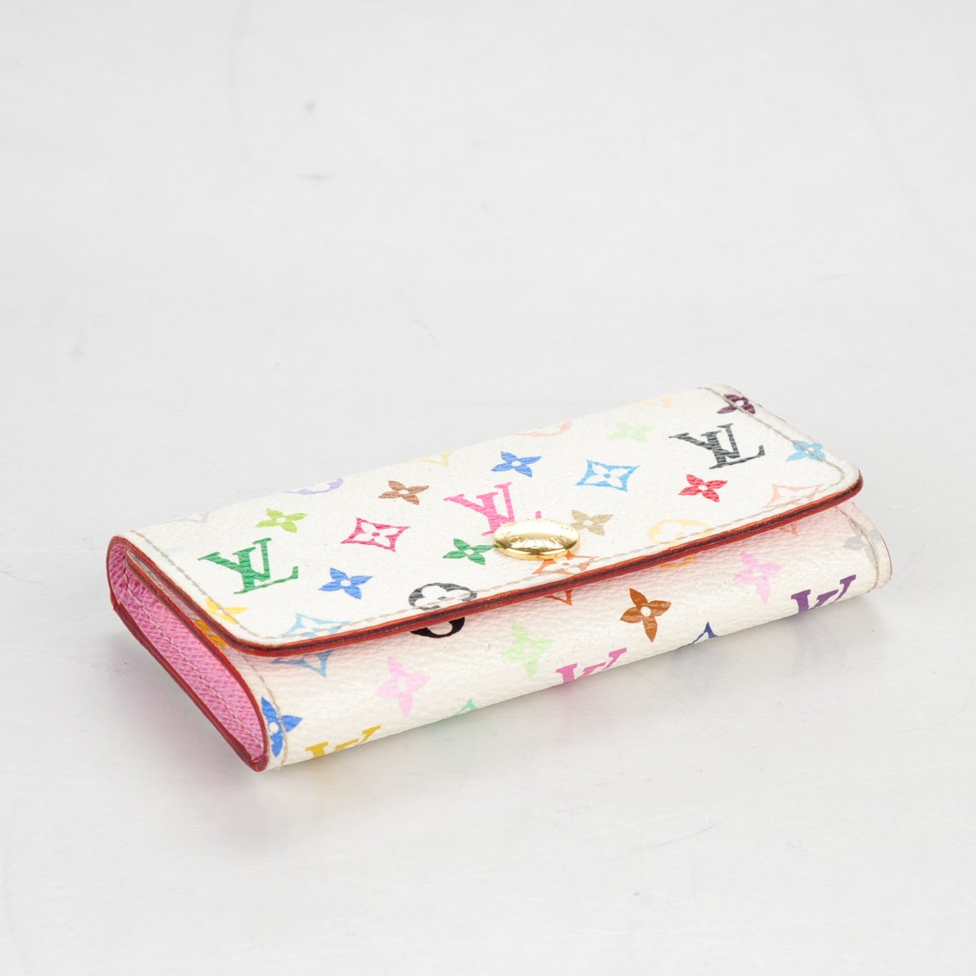 Louis Vuitton Monogram Multicolor Multicles 4 Key Holder White Litchi 4 of 8
