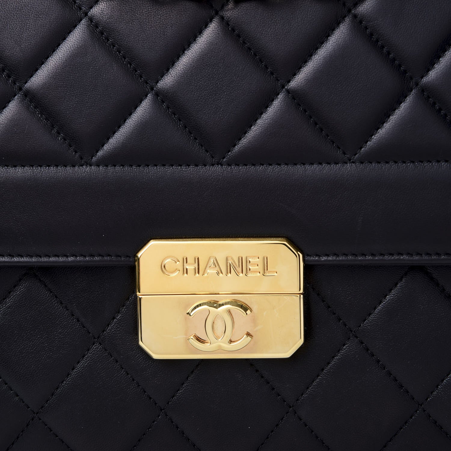 Chanel Lambskin Quilted Large Chic With Me Flap Black 8 of 8