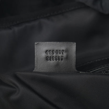 Gucci Techno Canvas Web Double Buckle Backpack Black 8 of 12