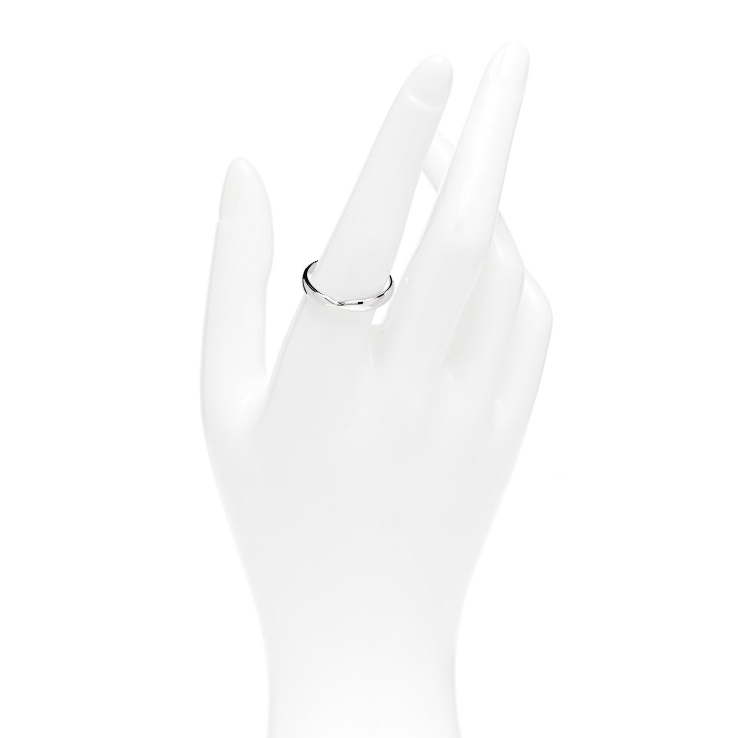 Tiffany Platinum 3mm Harmony Band Ring 58 8.25 2 of 4