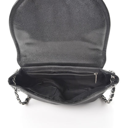 Chanel Caviar Half Moon Large Flap Black 5 of 10