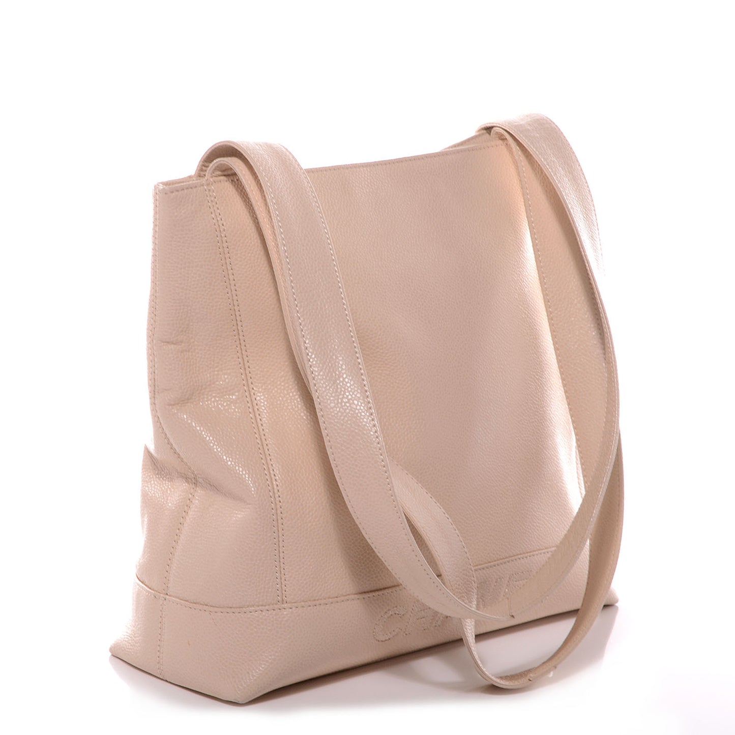 Caviar Shoulder Bag Light Beige