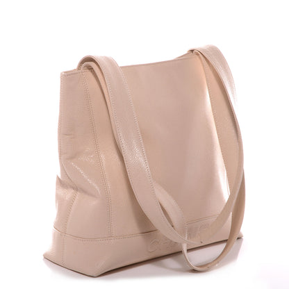 Chanel Caviar Shoulder Bag Light Beige 3 of 7