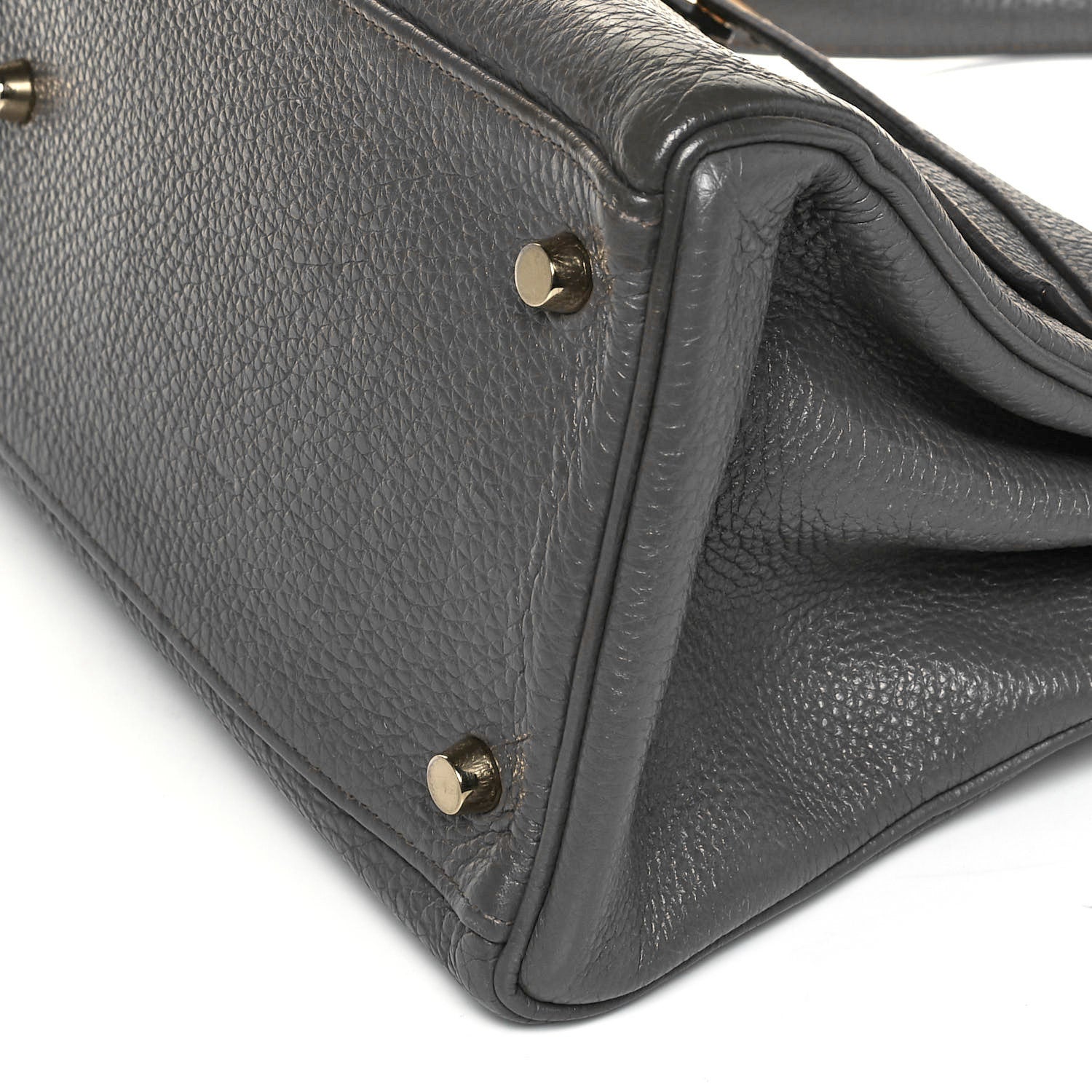 Hermes Togo Shoulder Kelly 40 Etain 8 of 9