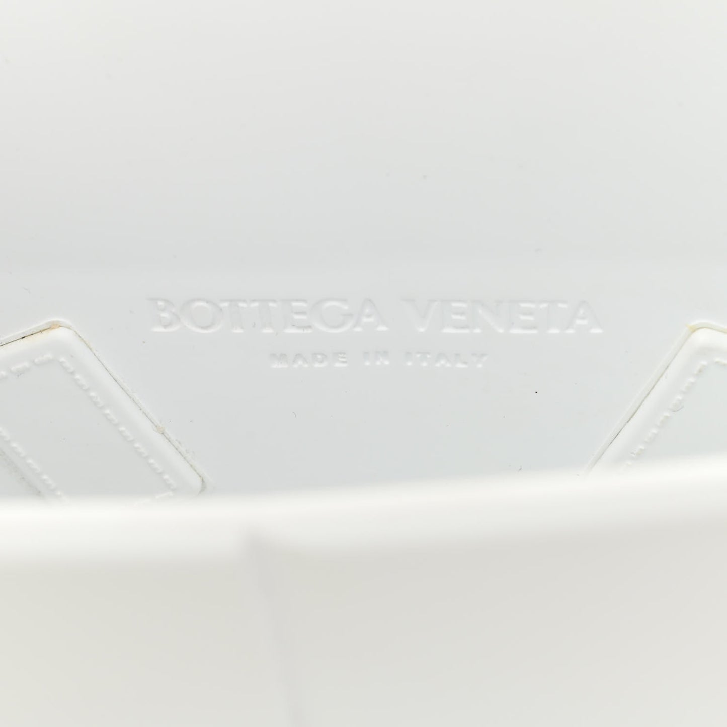 Rubber Intrecciato Mini Arco Tote White