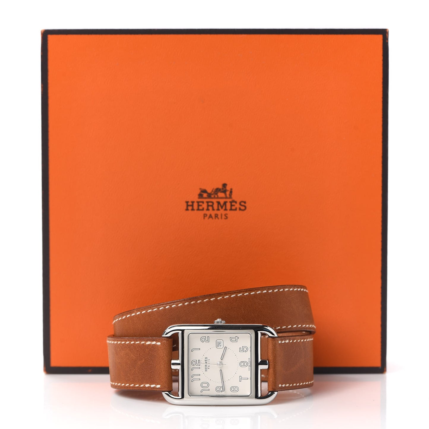 Stainless Steel Barenia 29mm Cape Cod Double Tour Quartz Watch Fauve