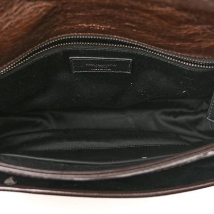 Saint Laurent Crinkled Calfskin Matelasse Monogram Medium Niki Chain Satchel Tulip 5 of 10