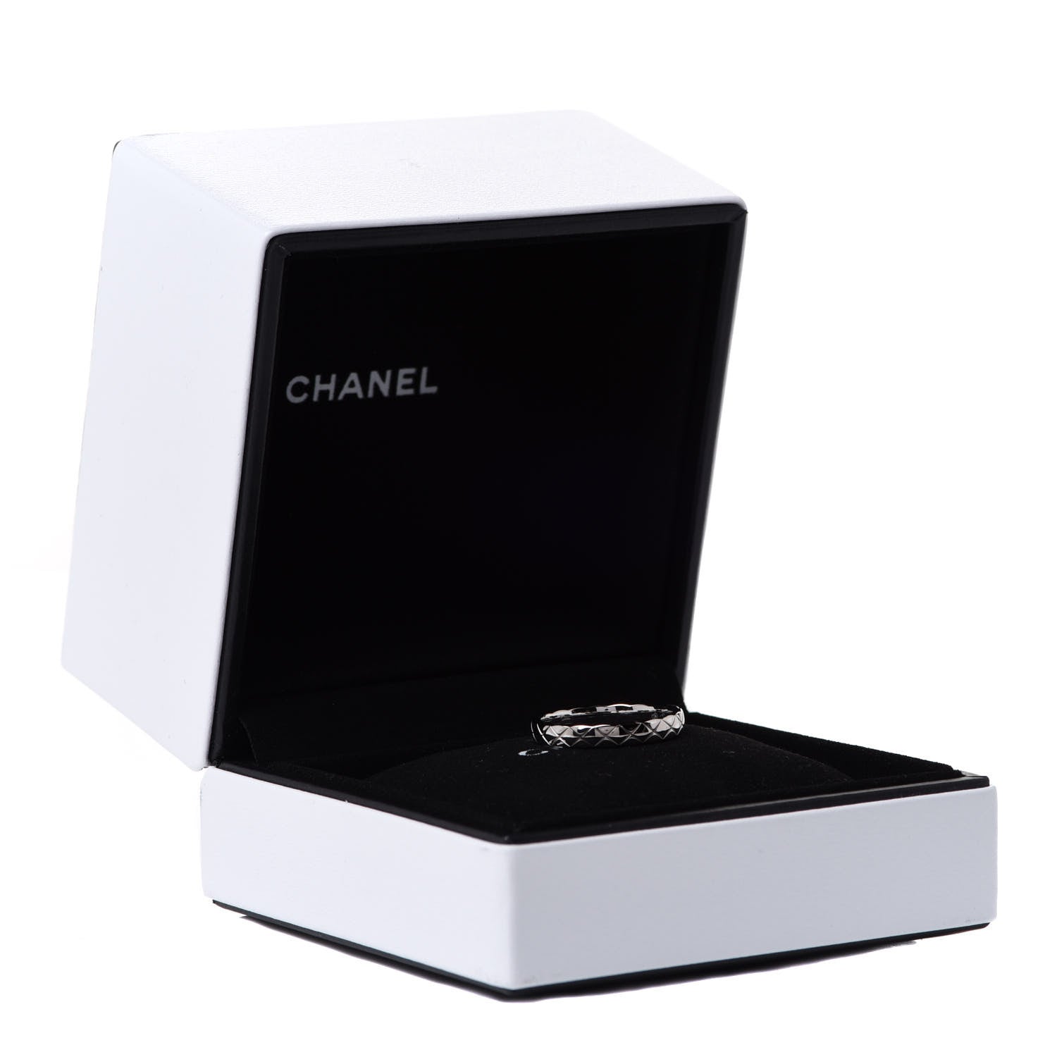 Chanel 18K White Gold Mini Coco Crush Ring 55 7.25 6 of 6