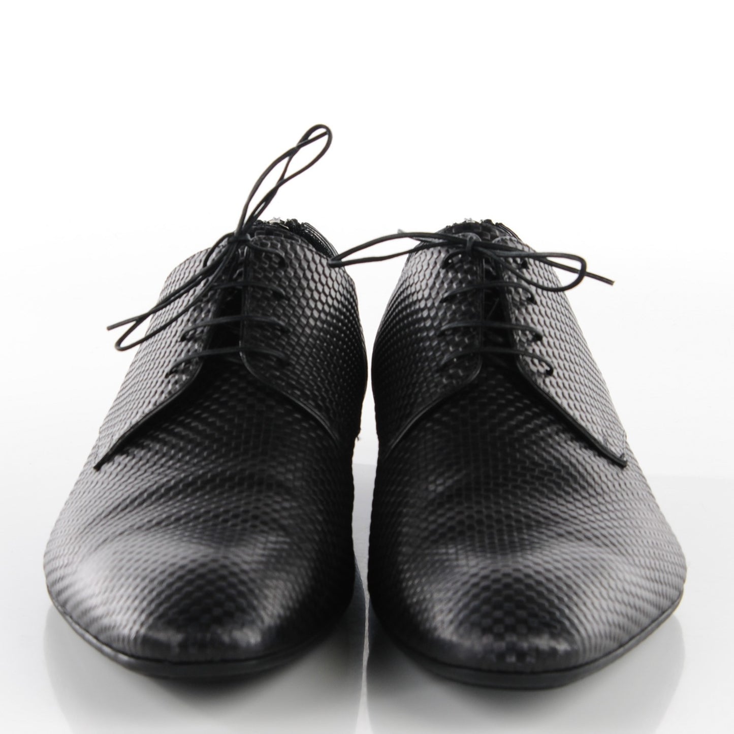 Mens Petit Damier Telegraph Derby Lace Up Shoes 12 Black