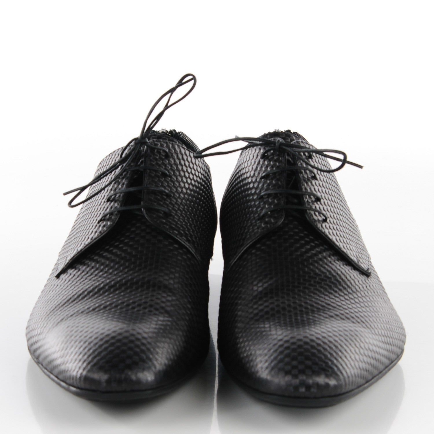 Louis Vuitton Mens Petit Damier Telegraph Derby Lace Up Shoes 12 Black 2 of 12