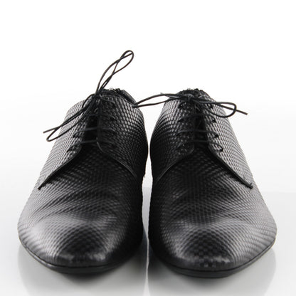 Louis Vuitton Mens Petit Damier Telegraph Derby Lace Up Shoes 12 Black 2 of 12