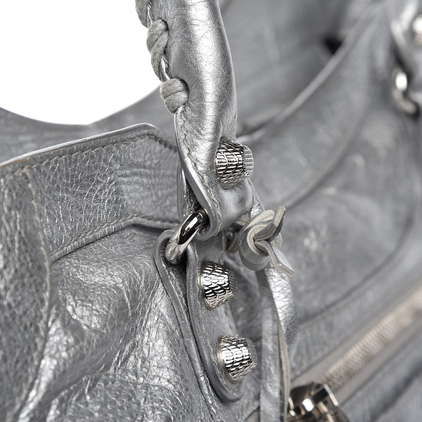 Metallic Agneau Giant 12 Silver Hardware City Gris Aluminum