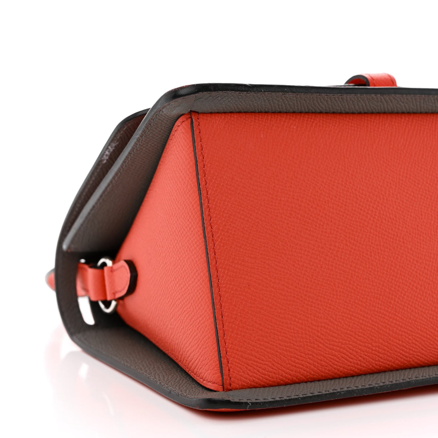 Carat Calfskin Madeleine Bag Coral Zinc