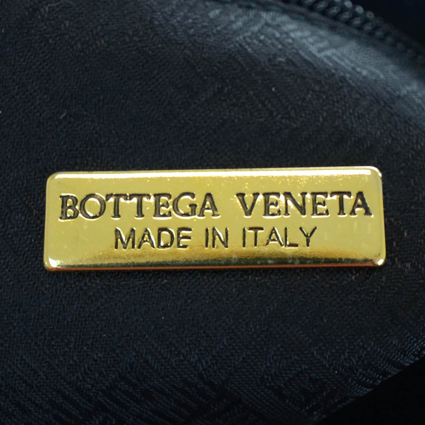 Vintage Nappa Intrecciato Tote Bag Navy Blue