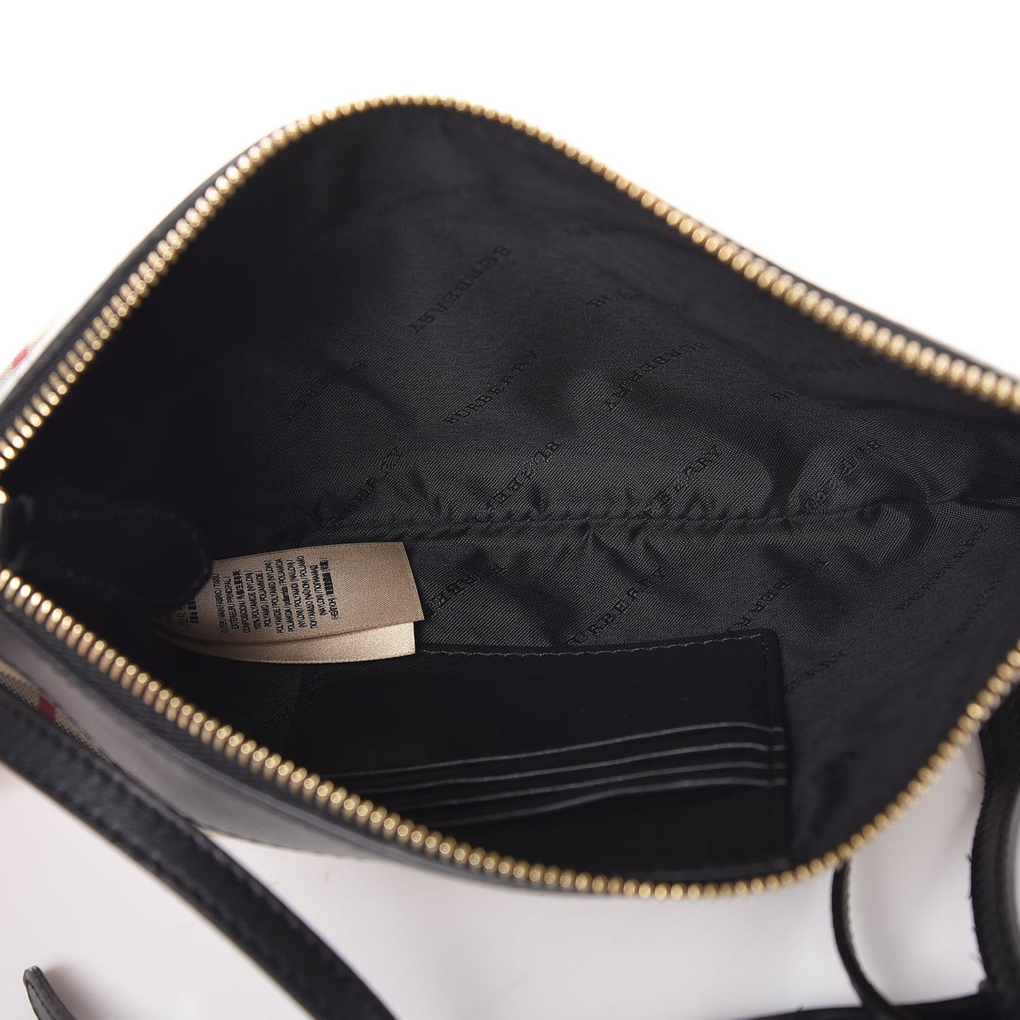 Horseferry Check Peyton Crossbody Clutch Bag Black